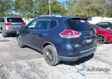 2016 Nissan Rogue Sl from USA, damaged, VIN KNMAT2MTXGP669650